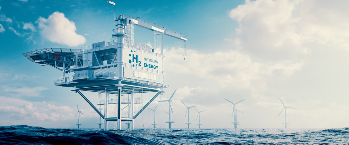 Offshore hydrogen render Adobestock 493434375